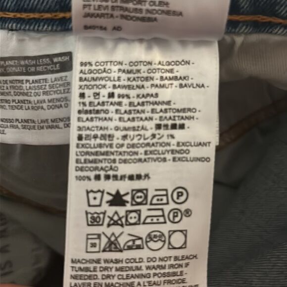 Levi’s Men’s 550 Relaxed Stretch Tapered Leg Light Denim Jeans - 36x30 - Picture 6 of 6